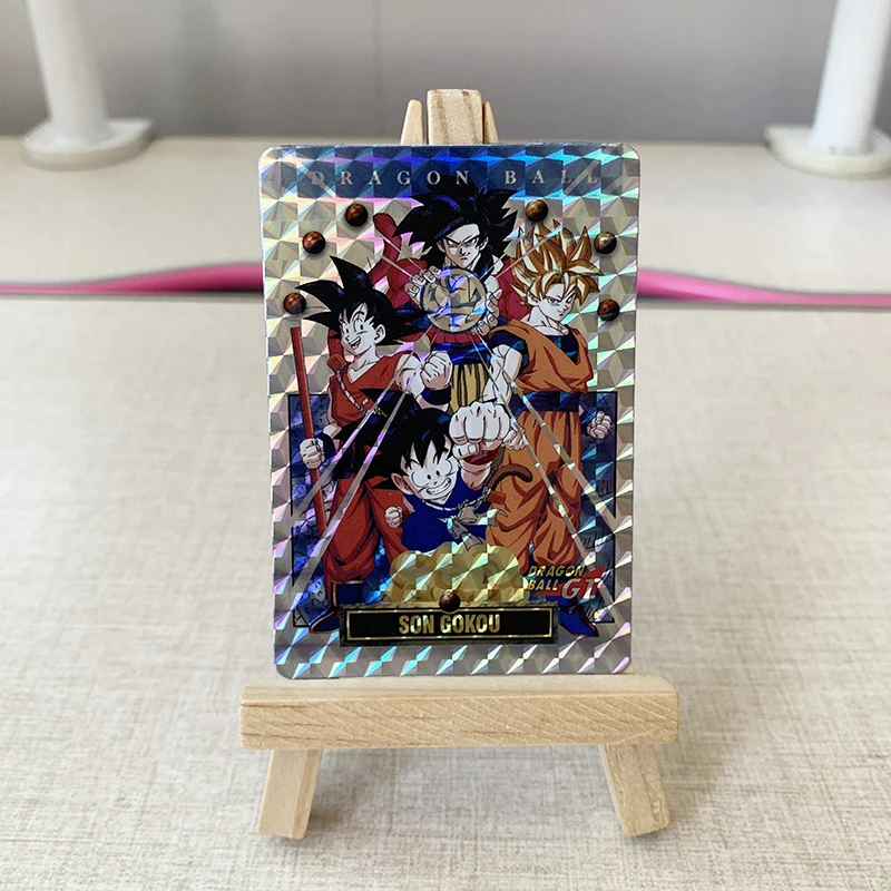Fai da te Self Made Dragon Ball Z Son Goku Collezione di carte Copia Versione Dragon Ball Pp Grid Flash Anime Card Regalo Giocattoli