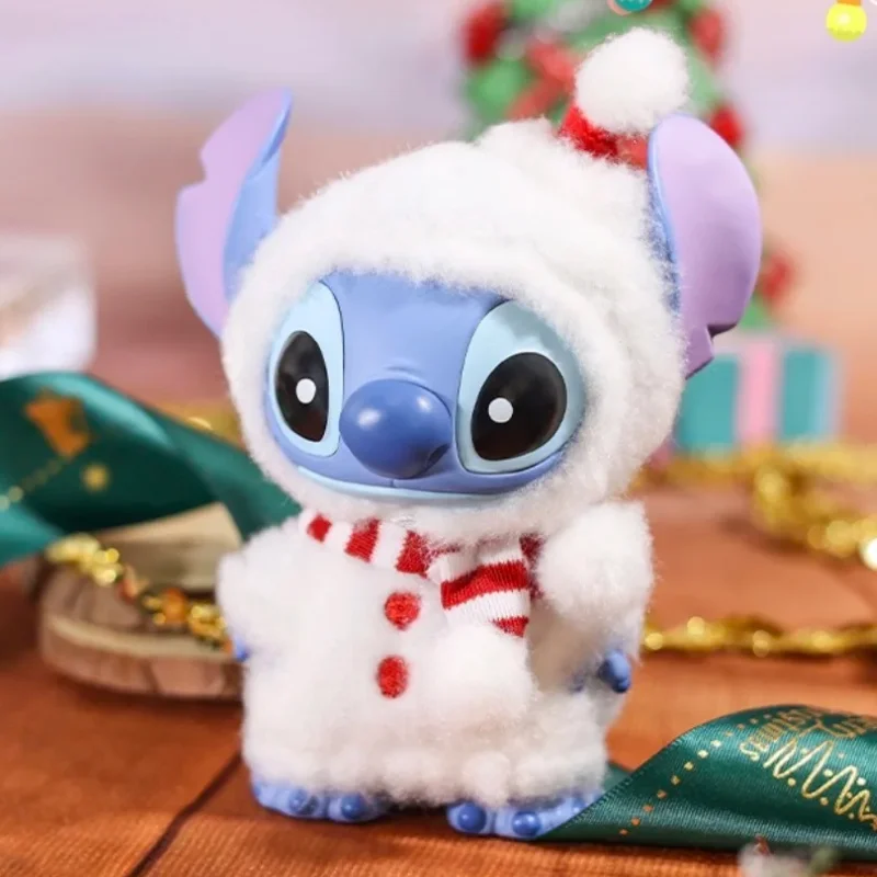 

Disney Stitch Blind Box Christmas Stitch With Outfit Series Anime Peripheral Figure Stitch Collection Model Christmas Gift