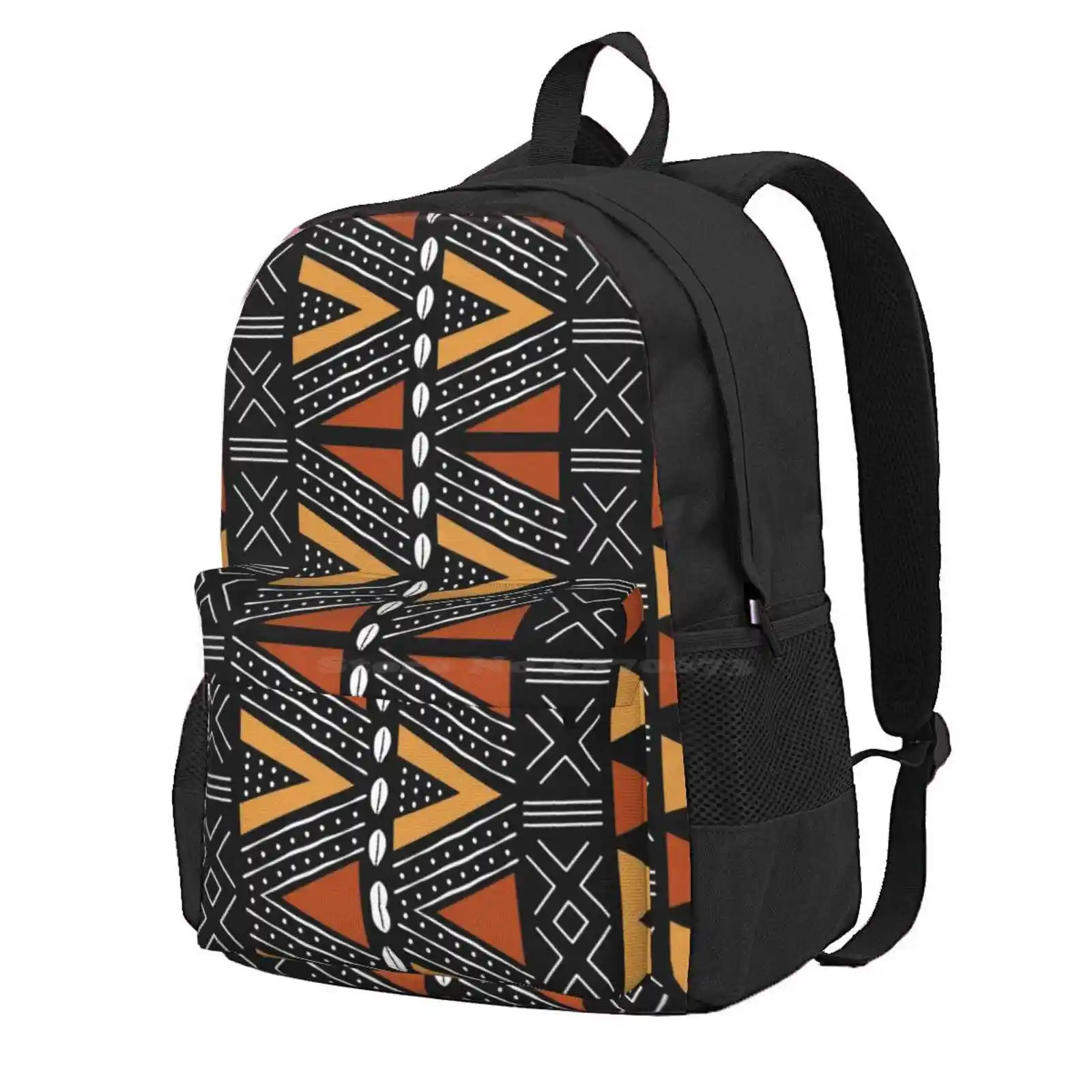 

African Mud Cloth Abstract Fabric Design Hot Sale Schoolbag Backpack Fashion Bags African Mudcloth Mud Cloth Bogolan South