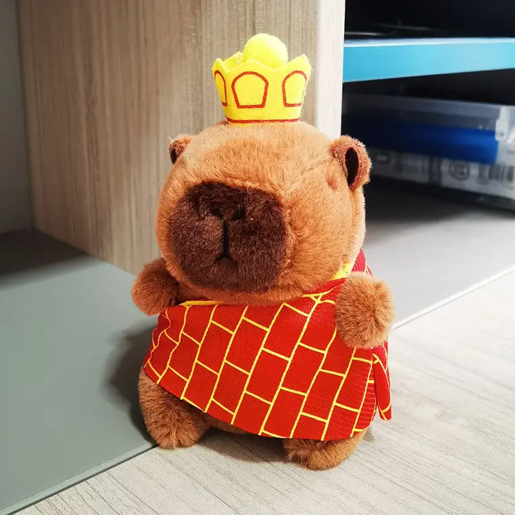 Soft Capybara Plush Toy with Wings Small Size Simulation Doll Stuffed Animals Hoodie Anime Fluffty Toy for Child Gift