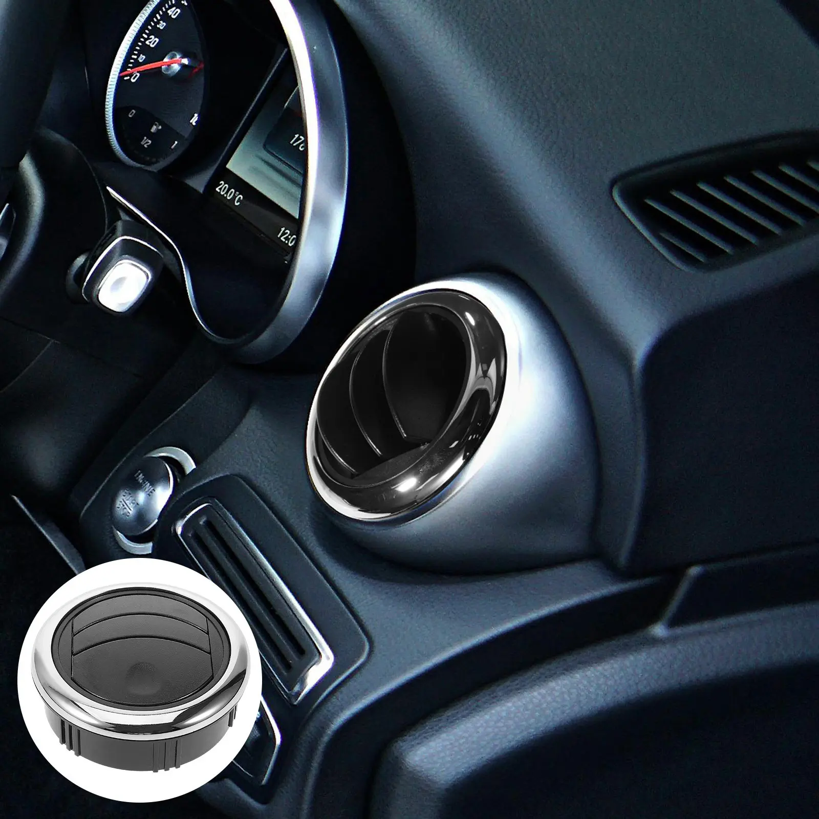 

Round Rv Air Vent Cover Air Conditioning Vent for Rvs Buses and Public Transport Vehicles Universal Fit Ventilation Outlet