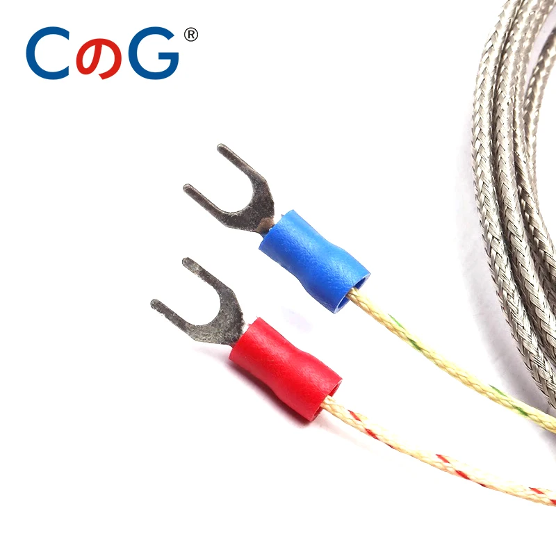 CG K Type Armored Thermocouple WRNK-191 High Precision Diameter1/1.5/2/3/4/5mm Bendable Temperature Sensor Probe with 1.5M Cable