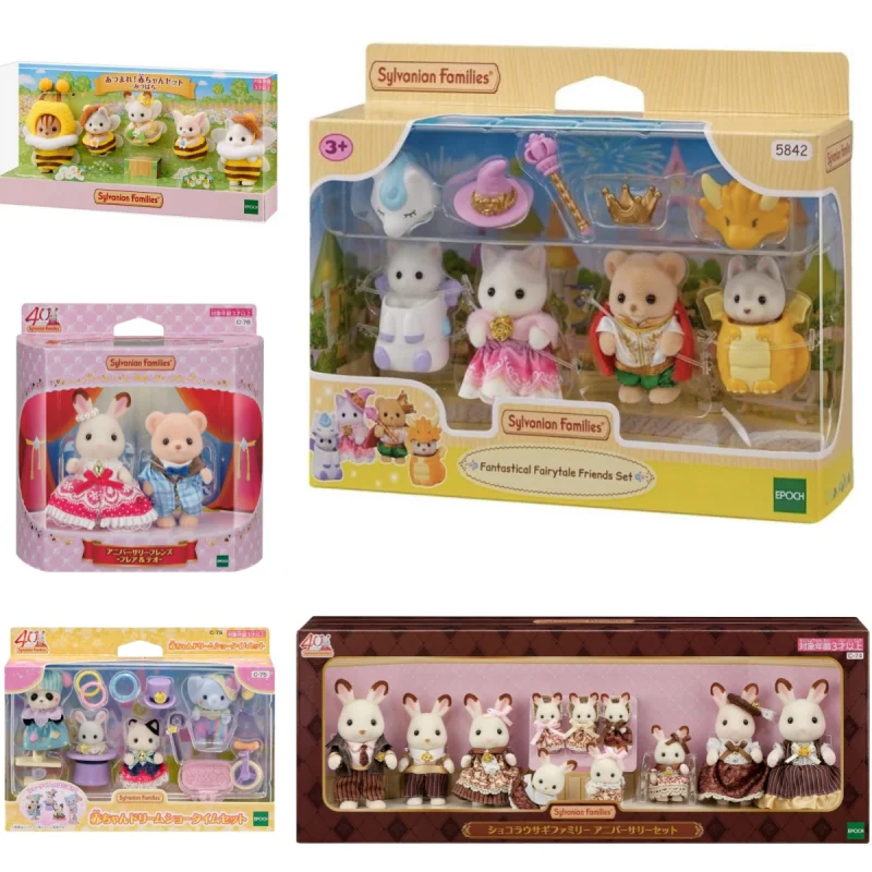 

New Original 40th Anniversary Sylvanian Families Fantastical Fairytle Friends Set Doll Model Collection Children'S Birthday Gift