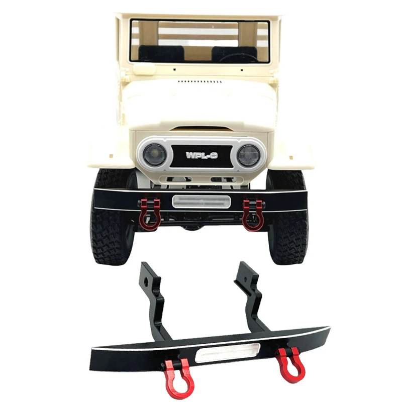 Naughty Dragon WPL 1/16 C44 C34 FJ45 Remote Control Vehicle RC Car Metal Upgrade  Refitting Front Bumper/Front Collision
