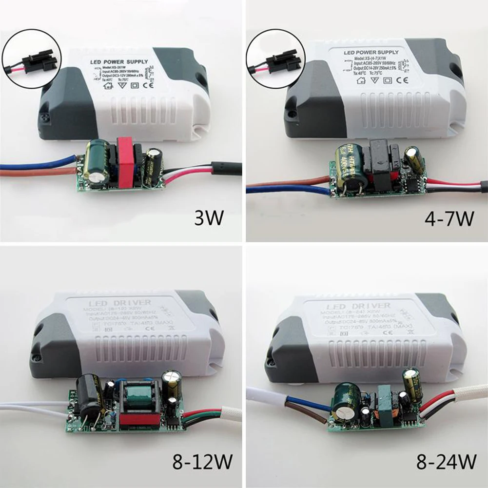 LED Driver Lighting Transformer 3W-24W AC85-265V 240 250 280MA LED Power Supply For Ceilling Lamps LED Strip new