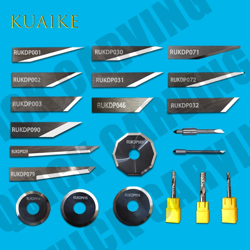 10PCS RUK Vibration Cutter RUKDP002 RUKDP003 RUKDP029 RUKDP046 RUKDP072 CNC Digital Oscillating Knife PVC Leather Cutting Blade