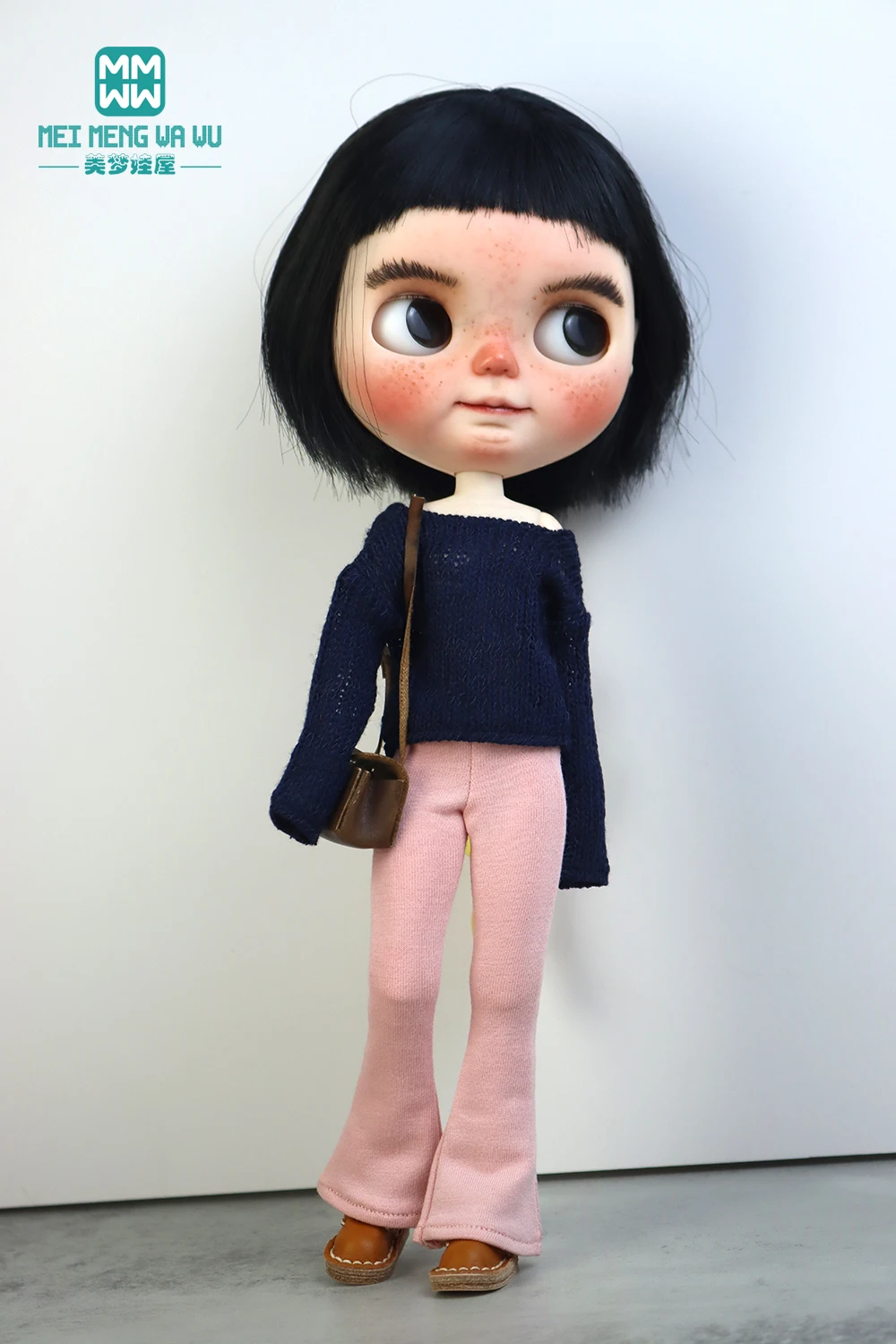 Blyth Doll Clothes Fashion sweater flared pants for Azone OBitsu FR Toys gift