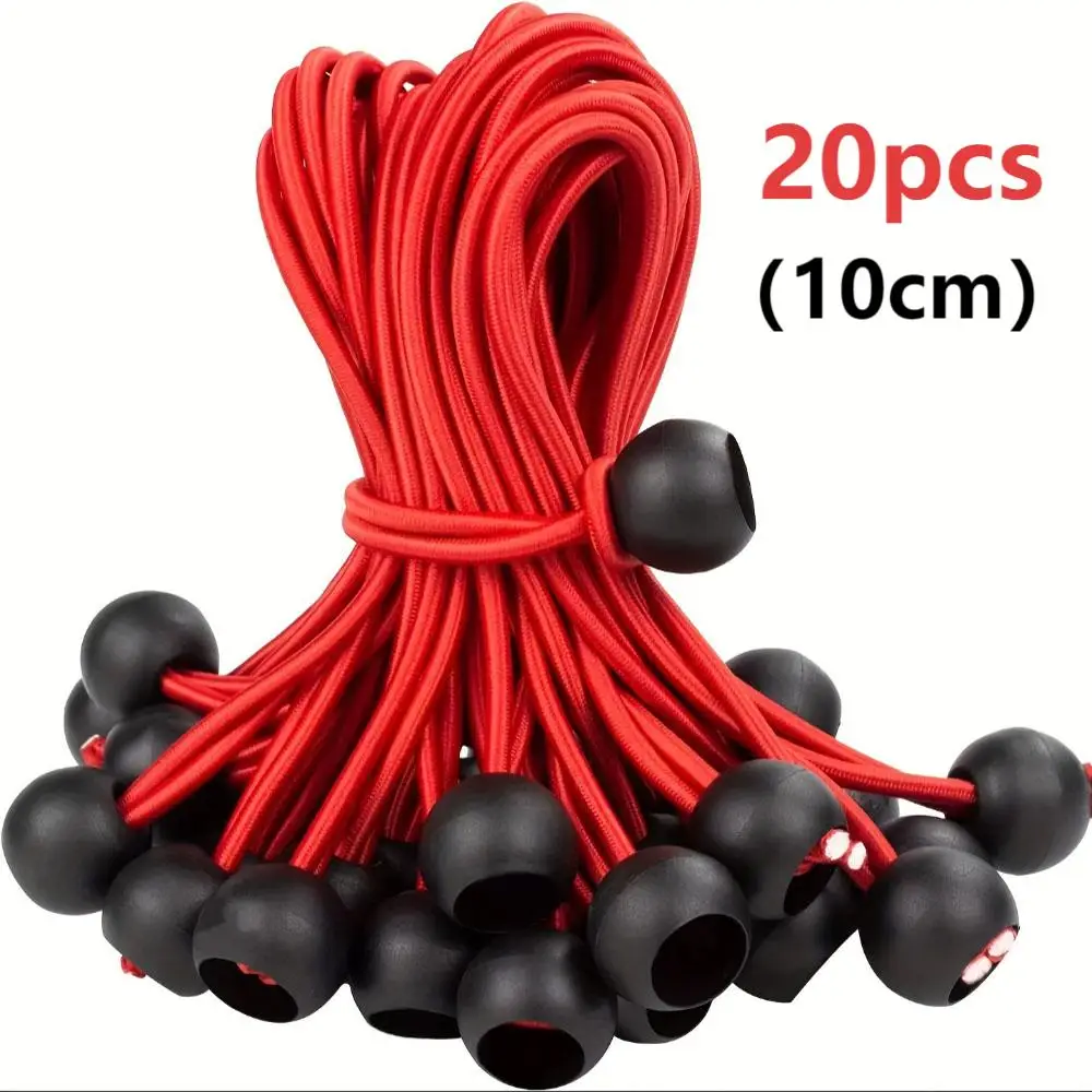 

Heavy Duty Bungee Cords - Elastic Tie Down Ropes for Tents Tarps Awnings Outdoor Shelter & Cargo Securing