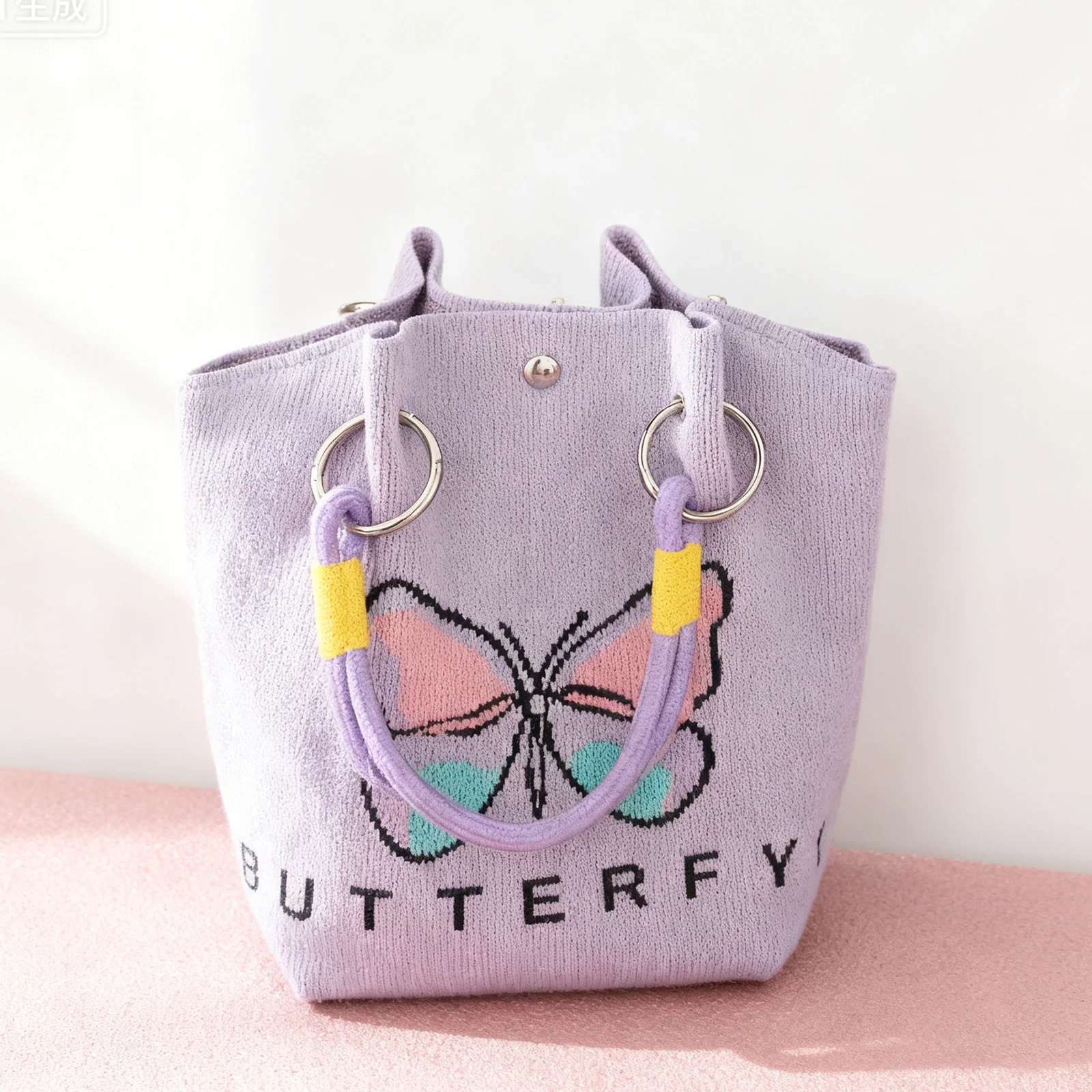 

Tote Bag Large Capacity Hand Shoulder Bag Polyester Yarn for Women Shopping Bag Daily Commuter Beach