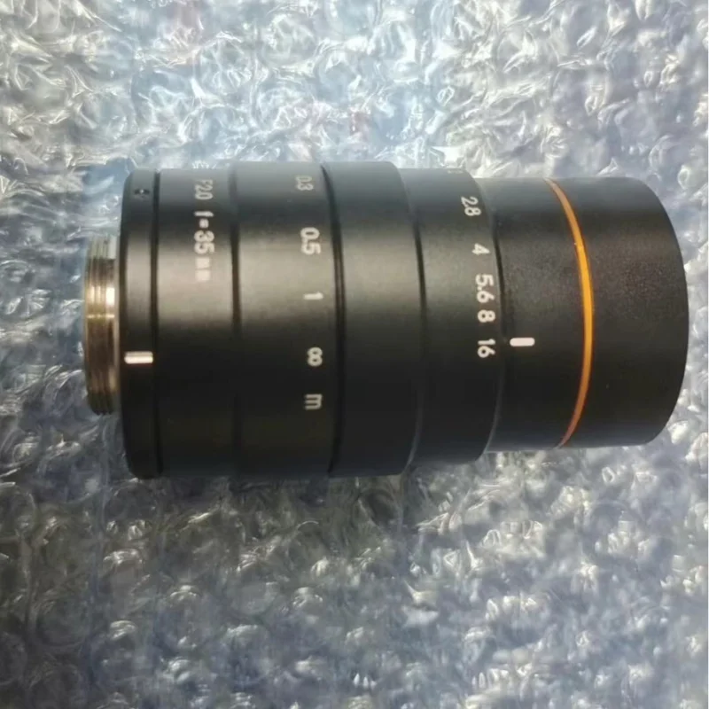 Second hand CA-LHE35 F2.0 f35mm industrial lens with transparent lens testing OK and fast delivery