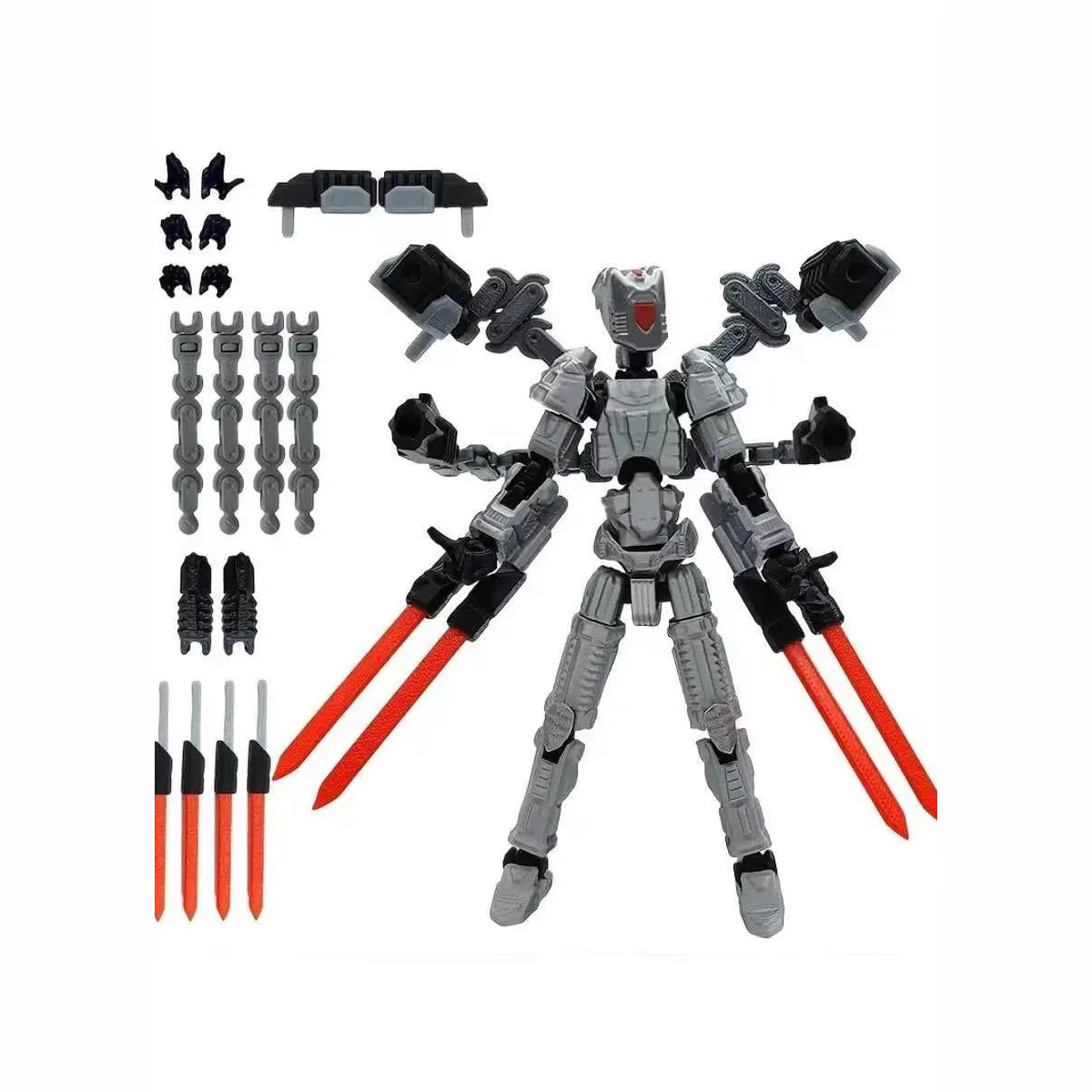 Flexible Multi-Articulated 3D Printed Humanoid Mannequin Customizable Pose Reference Craft FigurineTrendy Decor for Hobbyists