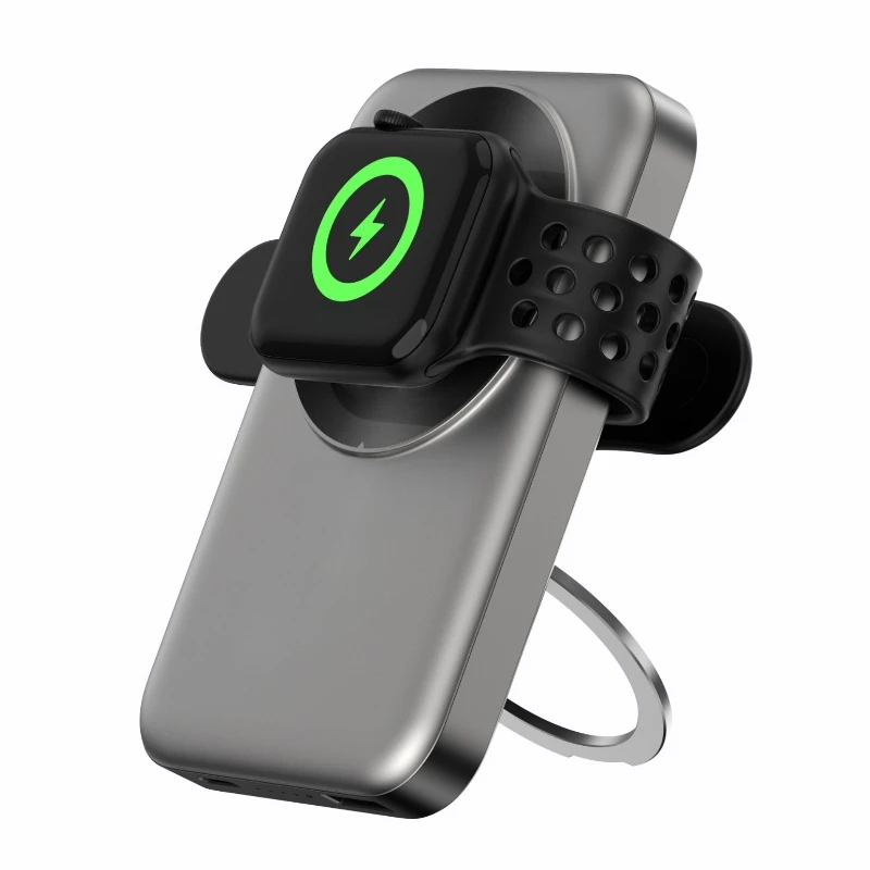 10000mAh Portable Wireless Charger Power Bank For Apple Watch Series iWatch 10/9/8/UItra 2/7/6/5/3/2/4/SE Travel Watch PowerBank