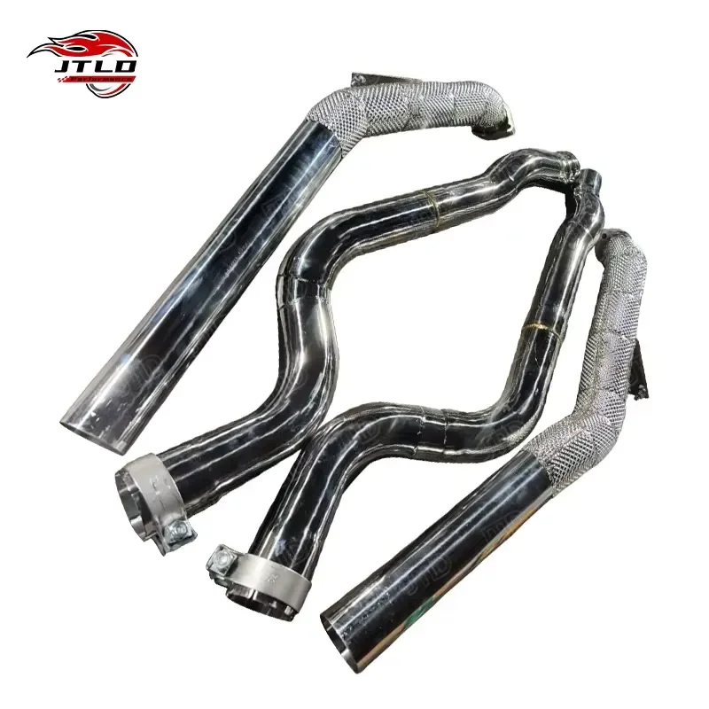 JTLD 304SS High Performance 304ss Exhaust DownPipe for Benz 2011-2018 CLS63 W218 4.7L