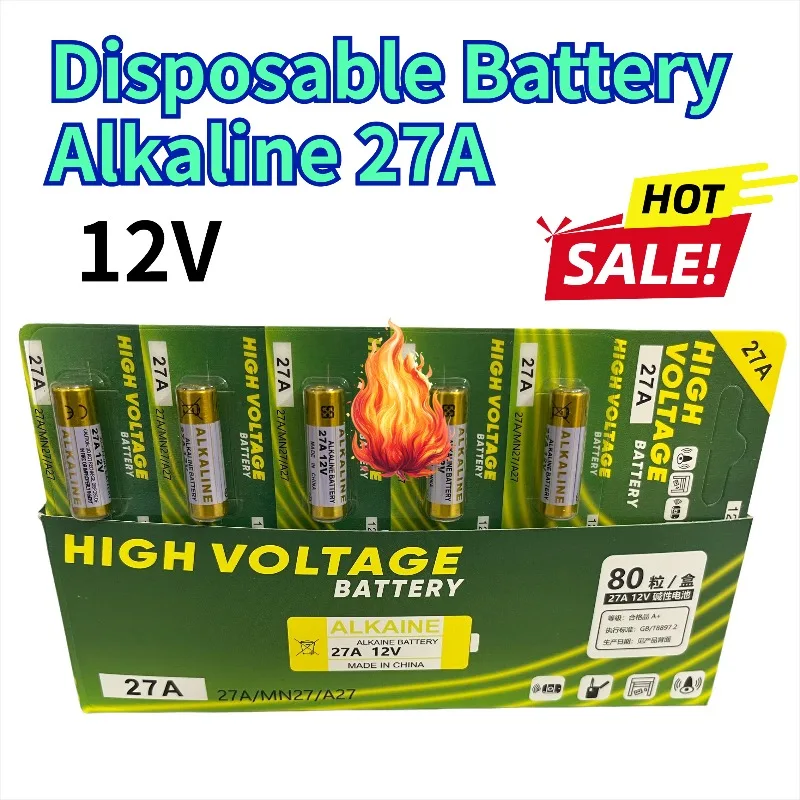 

A27 27A 12V for doorbell remote control toys alkaline battery G27A MN27 MS27 GP27A L828 V27GA ALK27A A27BP K27A VR27 R27A