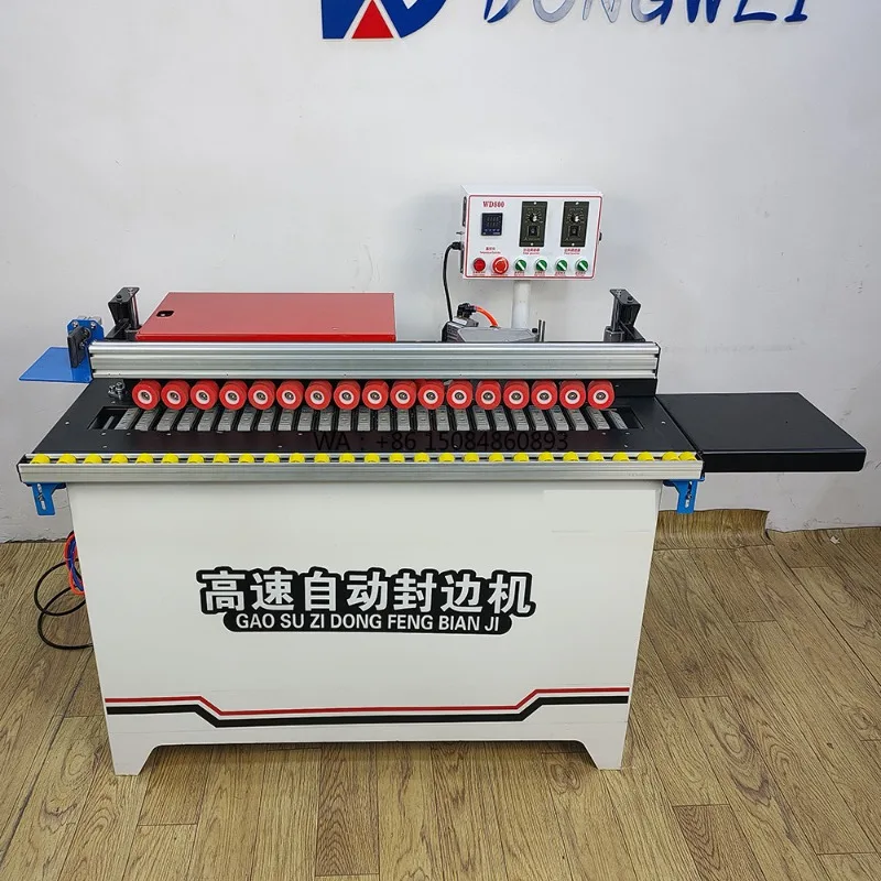 

All-in-one Edge Banding Machine with Speed Control Trimming Polishing End Cutting for Advertising Woodwork