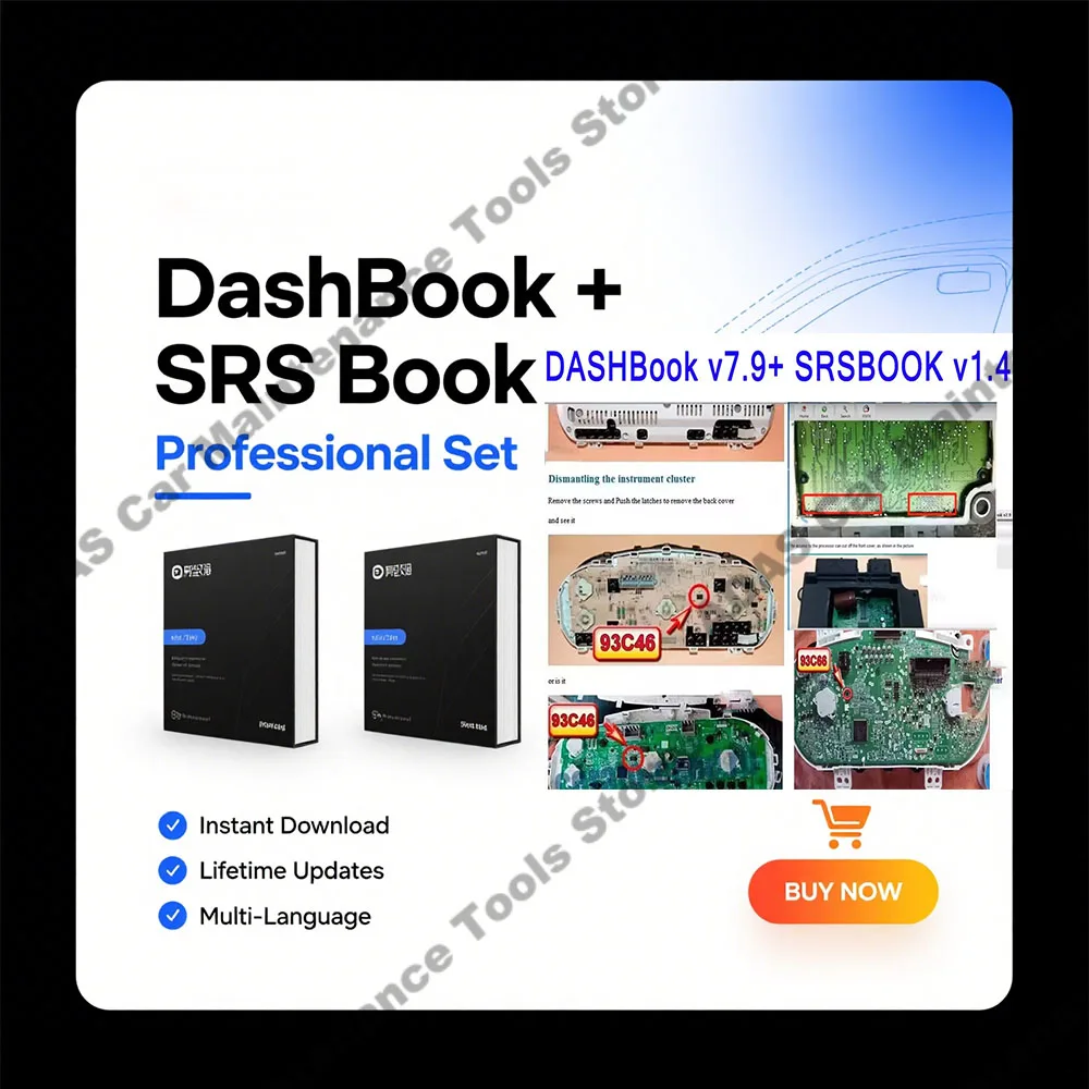 

Car Repair Software Car Maintenance Tools DASHBook v7.9 + SRSBOOK v1.4 obd2 scanner Full with Keygen Removal Disassembly Tools