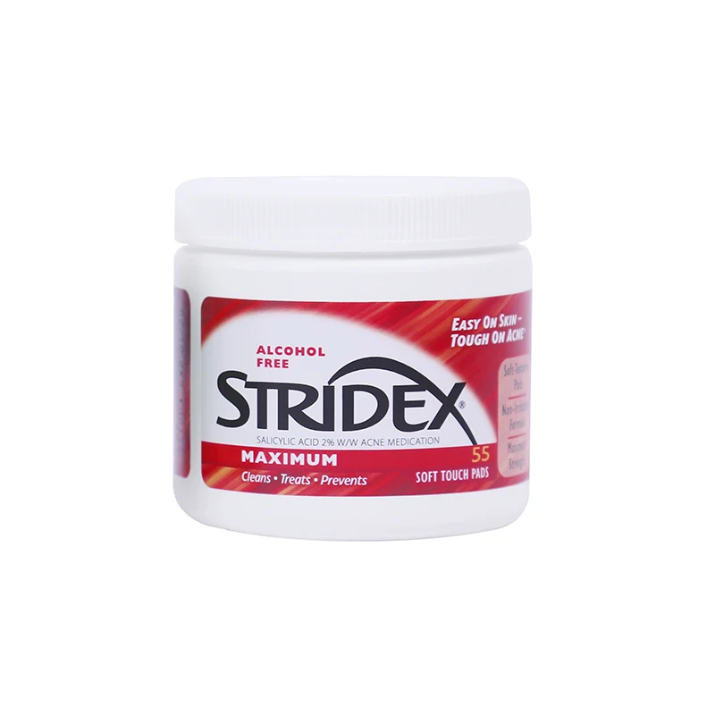 Stridex Single-Step Acne Control Maximum Alcohol Free 55 Soft Touch Pads