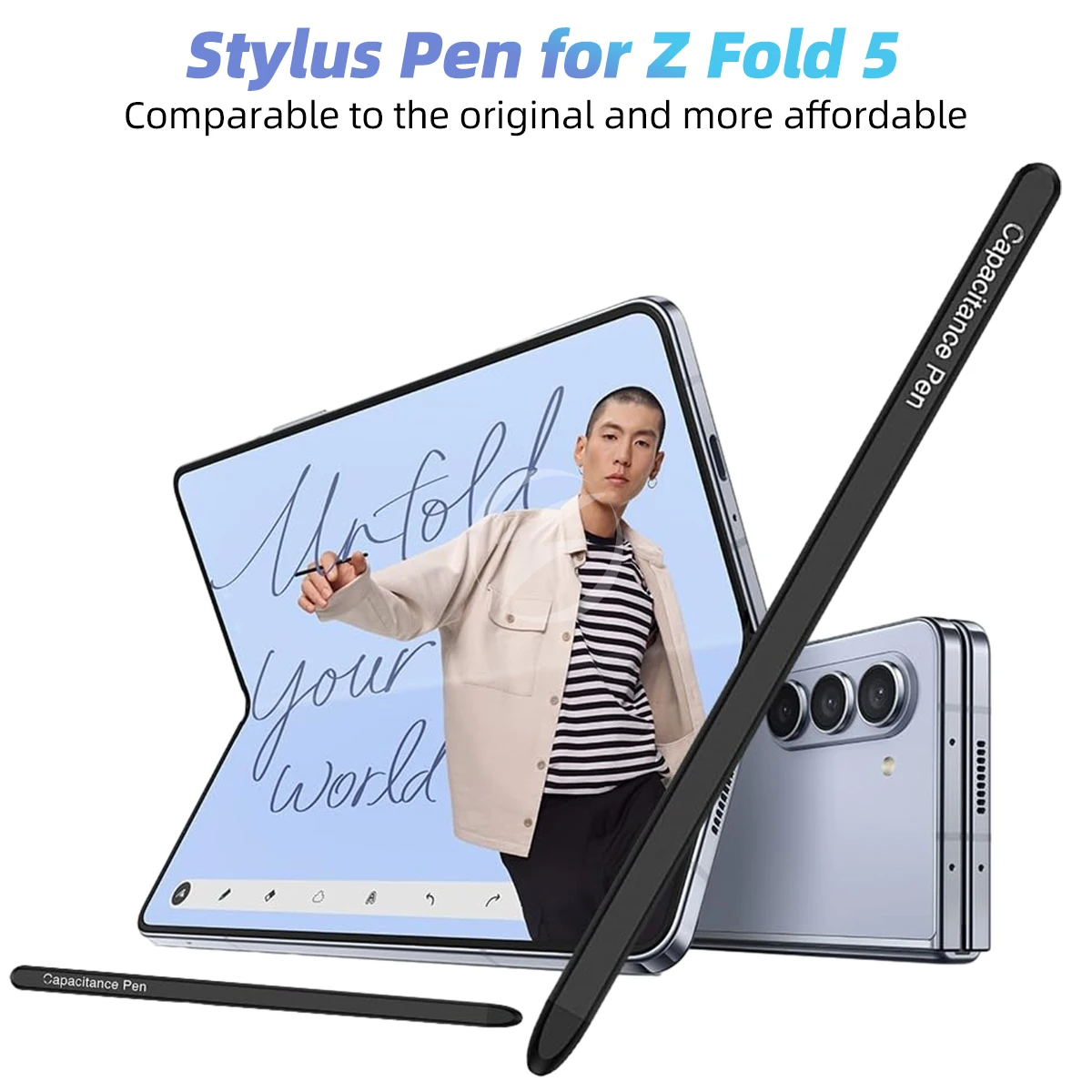 For Samsung Galaxy Z Fold 5 Stylus Pen Capacitance Pen S Replacement Touch For iPad Tablet Mobile Phone for ZFold5 Screen Pencil