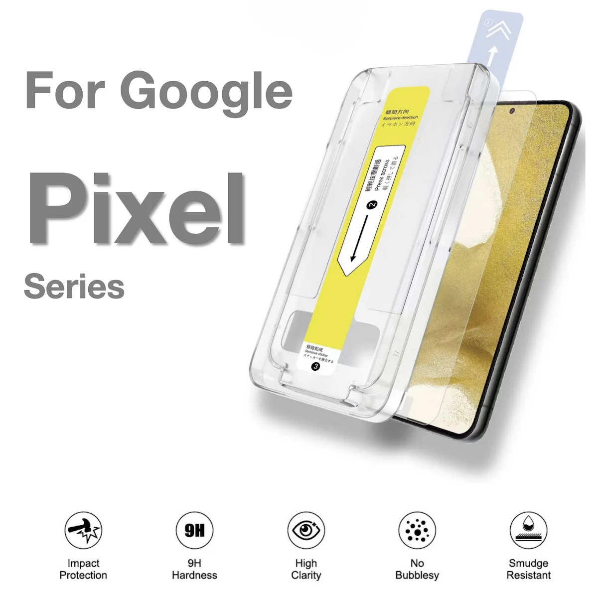 For Google Pixel 6a 7 7a 8 8Pro 8a 9 Pro XL Screen Protector Tempered Glass Dust Free Phone With Install Kit Remove Explosion