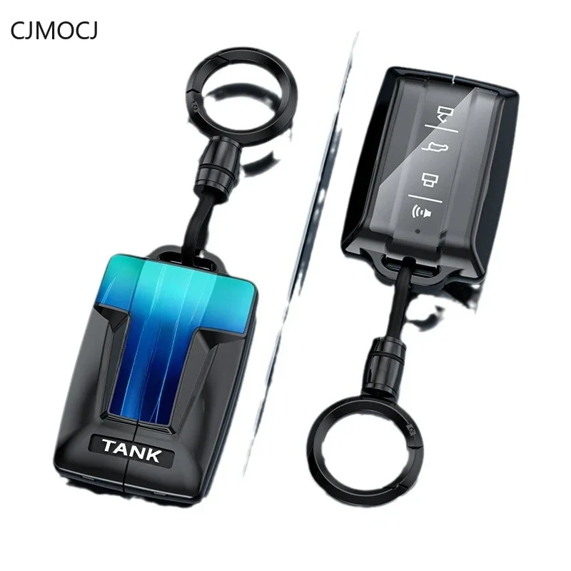 Liga de zinco chave do carro caso capa titular chave escudo fivela para tanque 300/400/500 hi4t/700/800