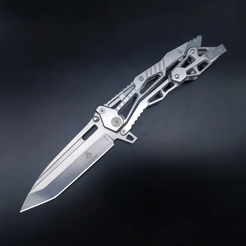 Outdoors Steel Folding Knife Camping High Hardness Multitool Survival Military Tactical Pocket Knives for Hunting and Fishing