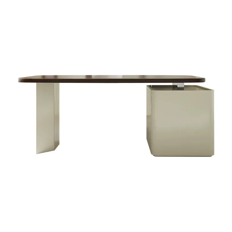 

xx-Modern Luxury Office Table and Chair Executive Solid Wood Computer Desks for Home Office Boss Manager^