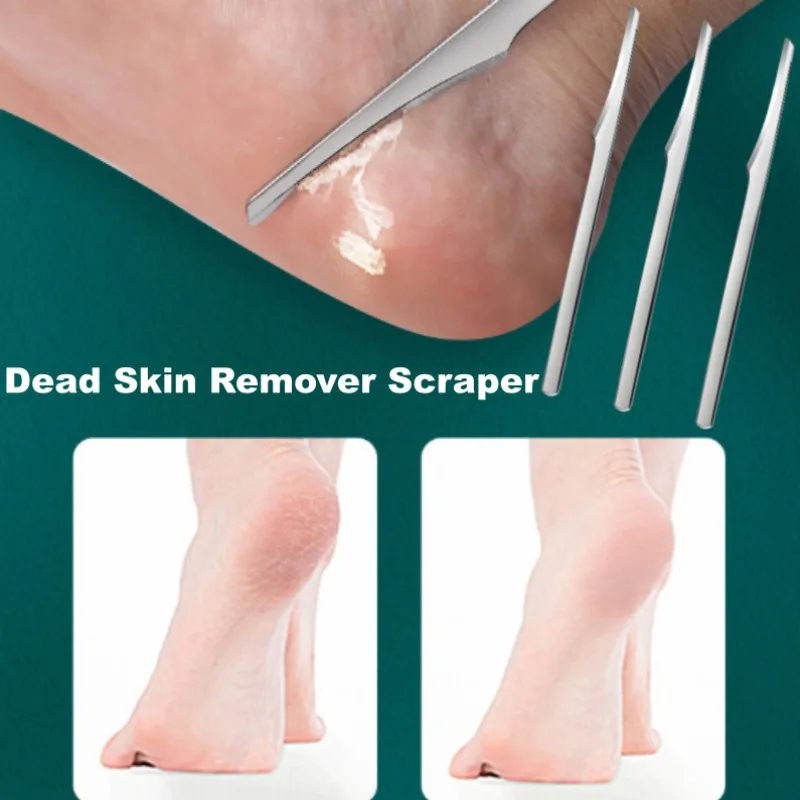 Outil de manucure et pédicure, rasoir pour ongles des orteils, râpe à callosités, dissolvant de peau morte, grattoir, couteau de pédicure, outils de soins des pieds, 1/2/3/5 pièces