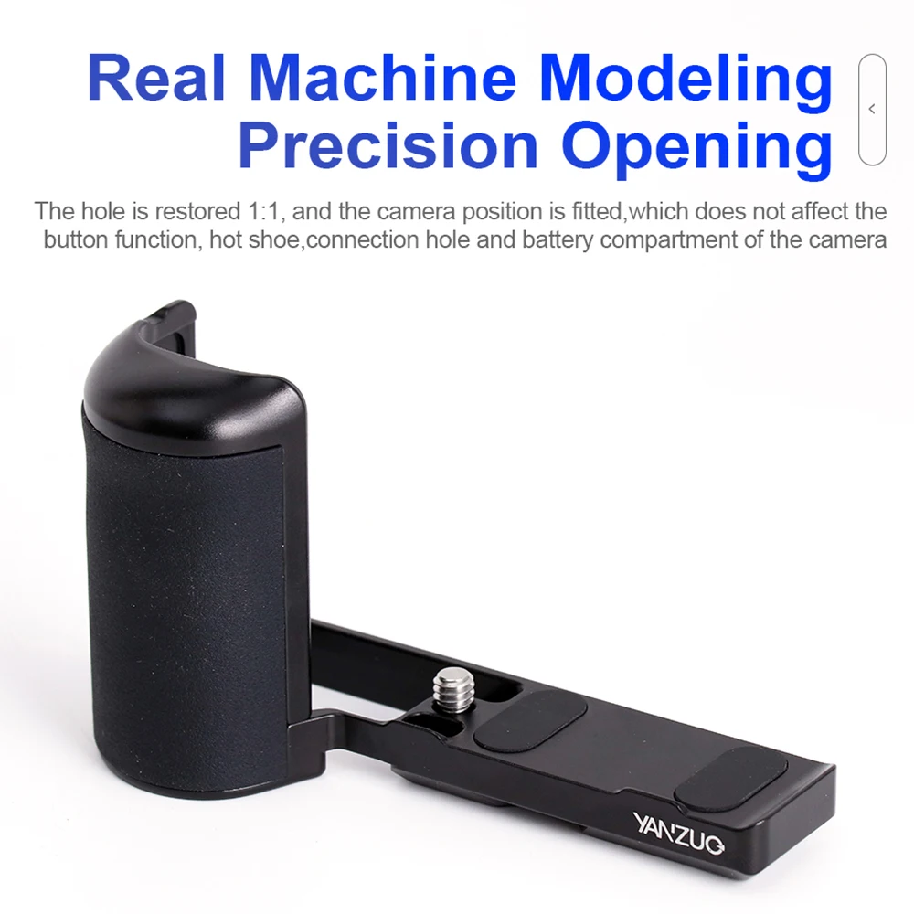 YANZUO Aluminum Alloy Base Camera Handle for Ricoh GR3 GR4 Camera Grip Quick Installation Board Accessories Silicone Handles