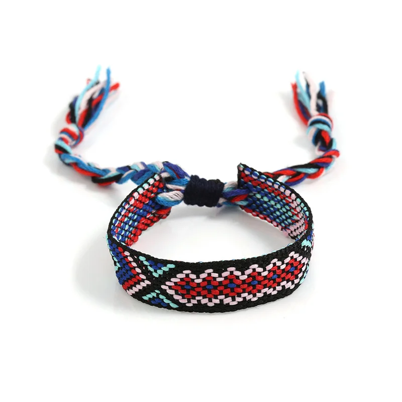 UILZ 6 pcs Random Handmade Weave Friendship Bracelet Brazil Colorful Braided Rope Thin String Strand Bangles