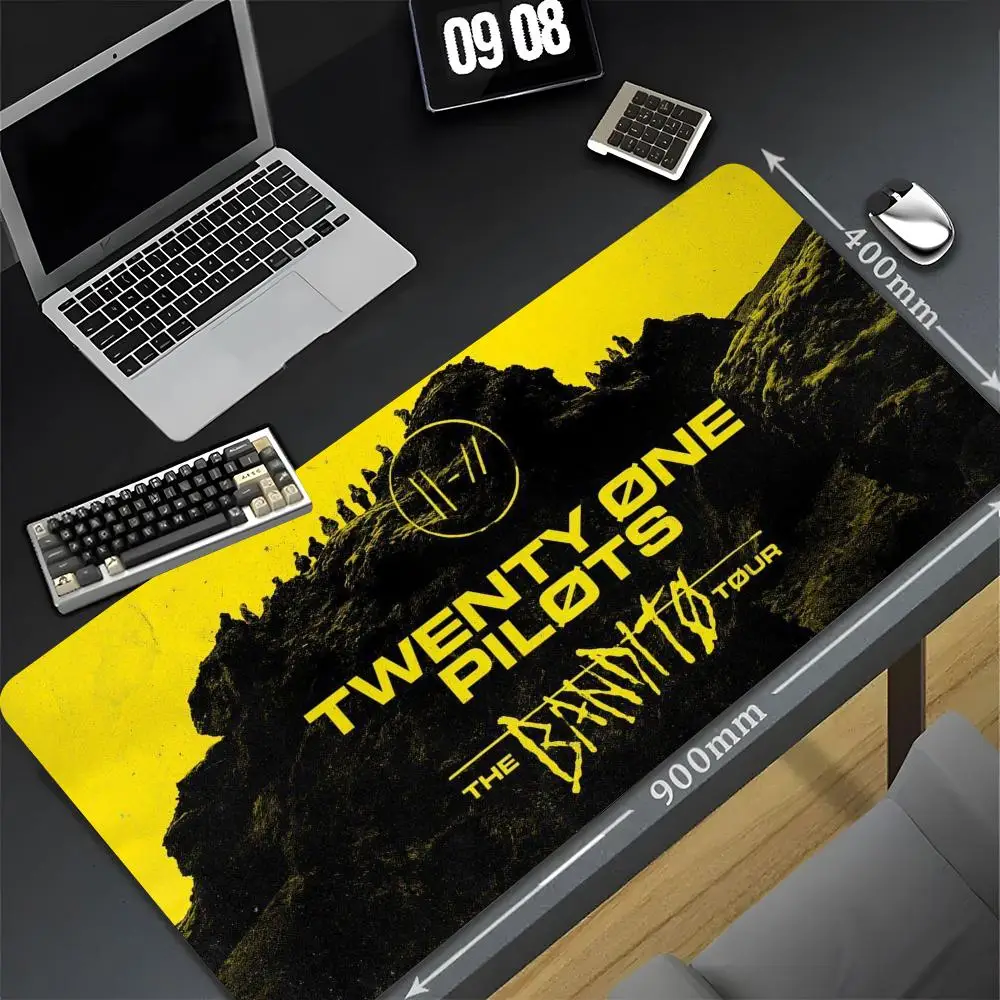 T-Twenty One Pilots Mouse Pad 90x40 cm Kawaii Desk Simple Style Mat Xxl Pc Gamer Gaming Computer Offices Mousepad Keyboard