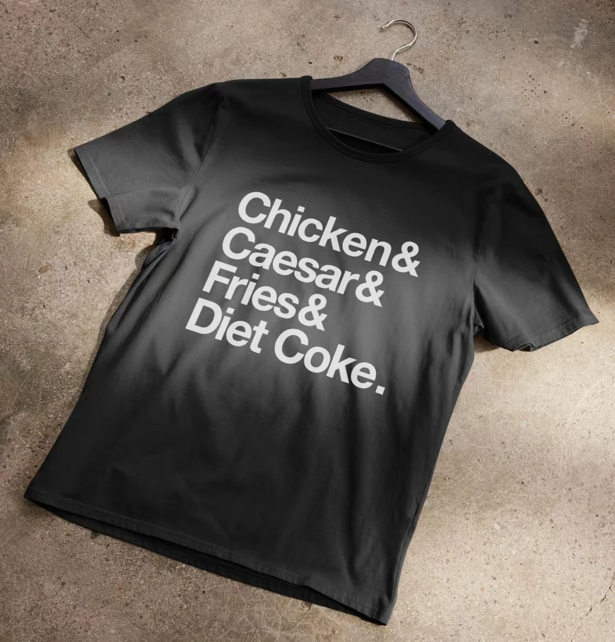 Chicken Caesar Fries Diet Coke Slogan Women T-shirt New Hot Sale Fashion Holiday Party Female Shirt Trend Casual Girl Tee