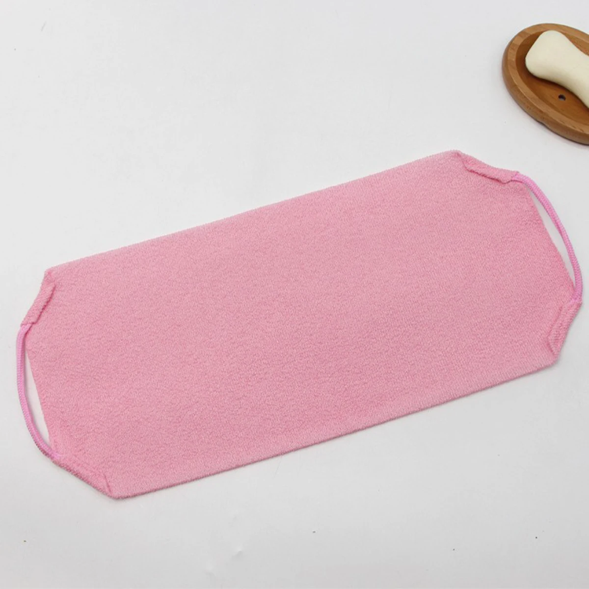 Exfoliating Rubbing Bath Towel Washcloth Elastic Shower Body Scrub Cleaning Massage Bath Towel Strap Body Washing Clean Towel