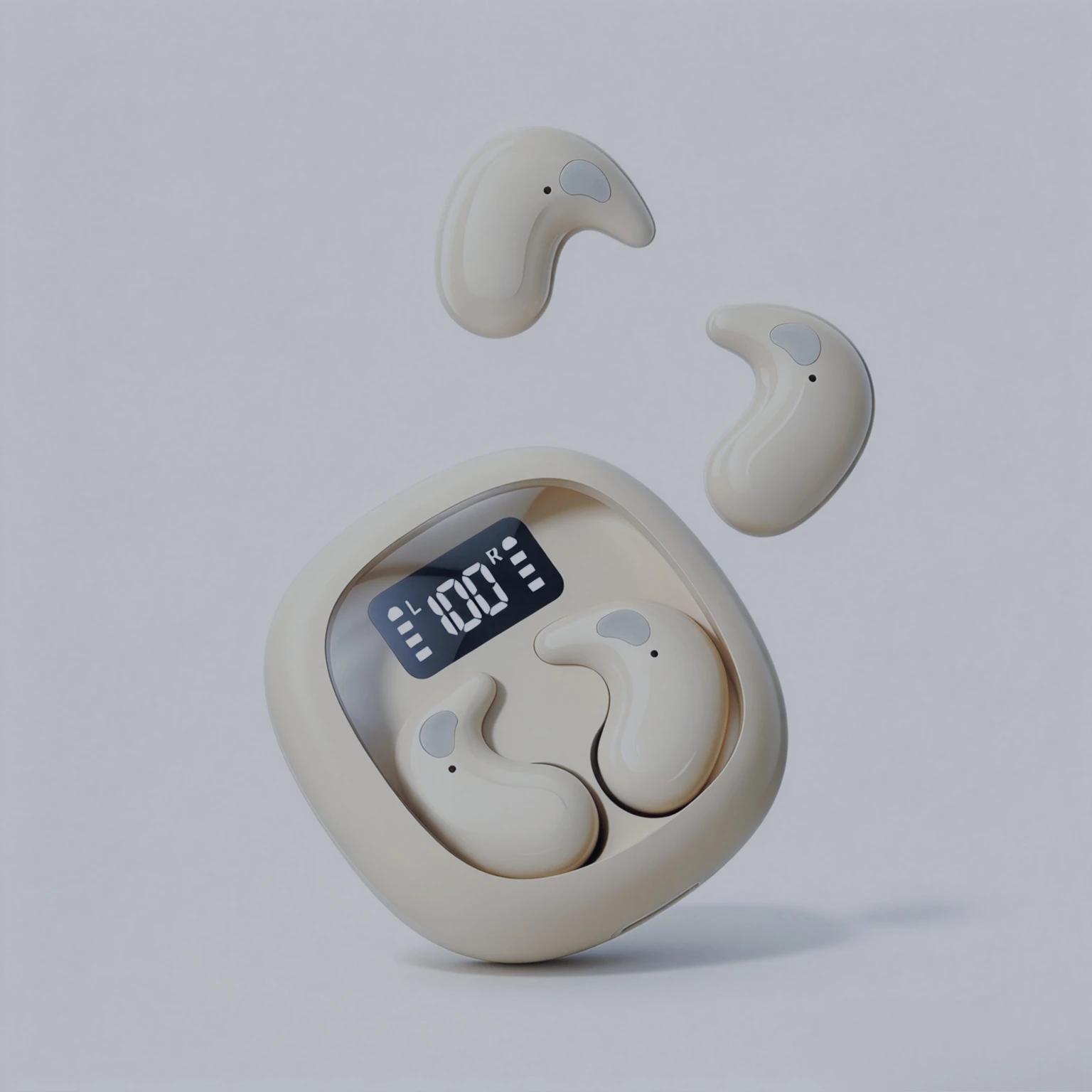Mini Wireless Bluetooth Earbuds, Built-in LED Digital Display, Extended Battery Life & Hi-Fi Clear Audio