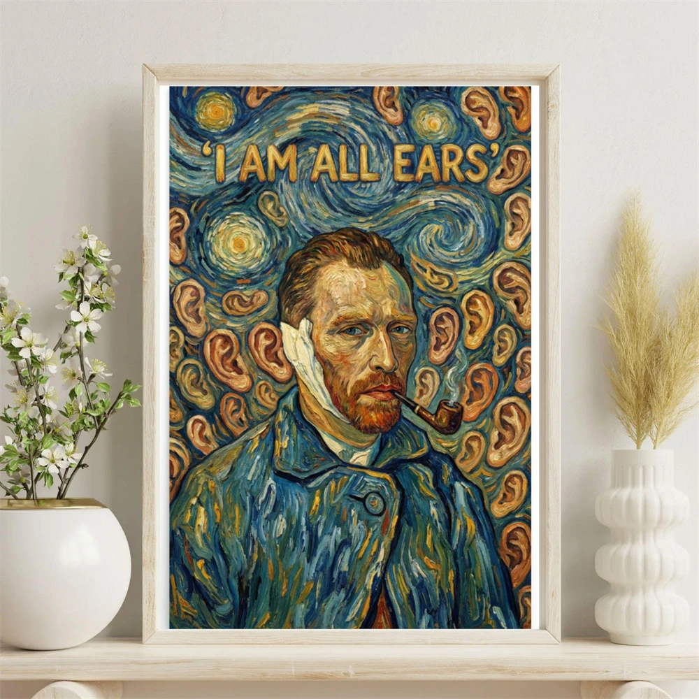 Funny Van Gogh Poster Art Prints 