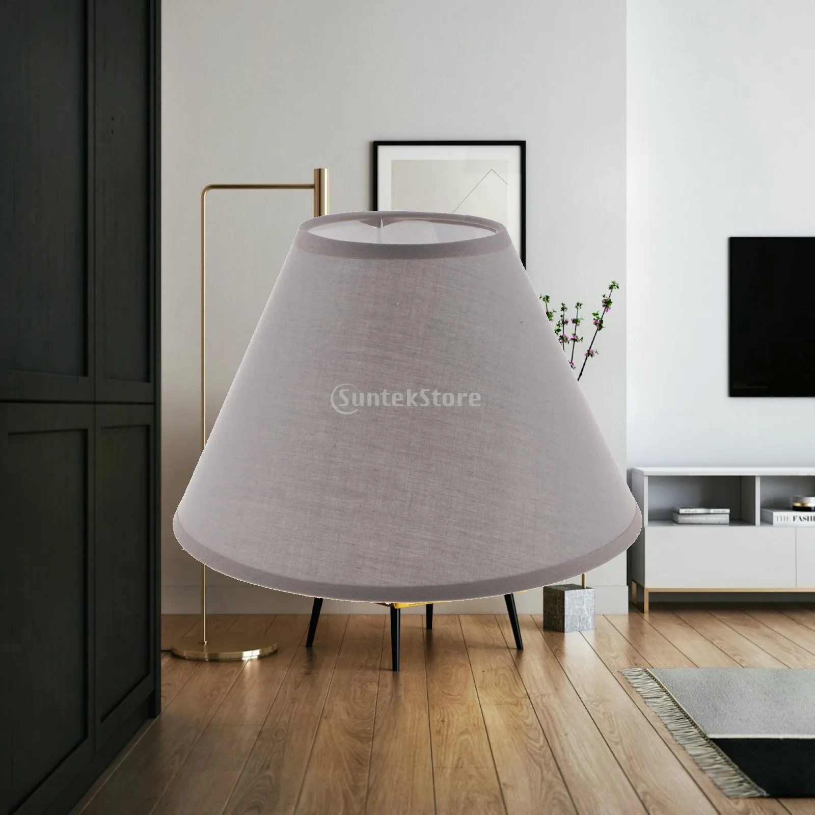 Floor Lamp Shade Large Linen Lampshade for Bedroom Corridor Kitchen Bedside Lamp Fabric Lamp Cover Decor