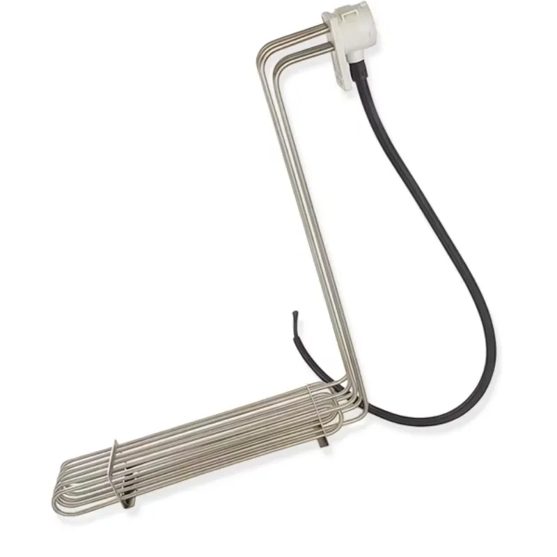Acid-resistant titanium alloy heating elements, L-shaped anti-corrosion cleaning tank, electroplating tank, IBC immersion heater