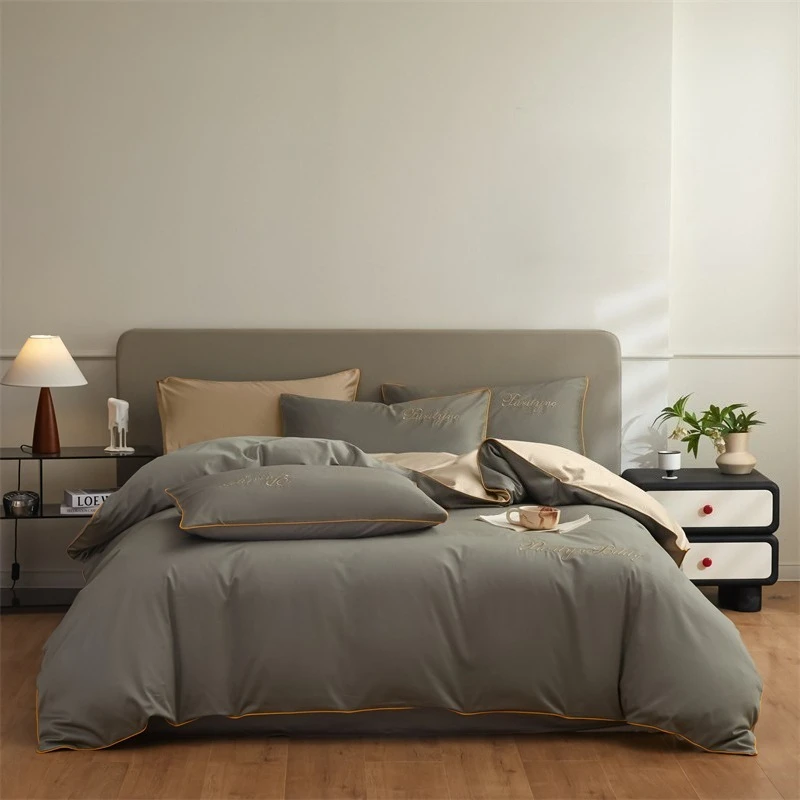 3pcs 100% Egyptian Cotton Duvet Cover Set 1pc Duvet Cover and 2pcs Pillowcases 150*200/200*230cm Single/double Queen King Size view 4