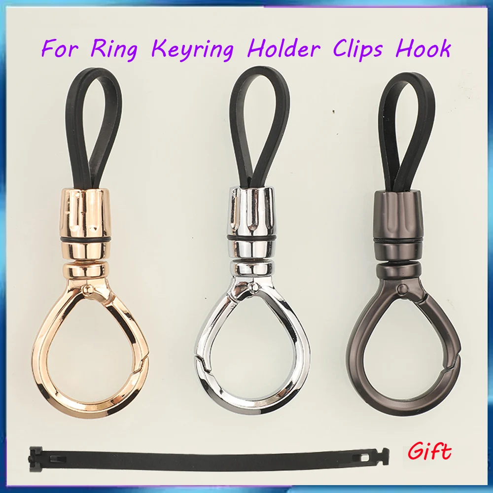 Jingyuqin New Carabiner Clip Keychain Metal+Plastic Shape Key For Ring Keyring Holder Clips Hook Organizer Car Keys Finder Gift