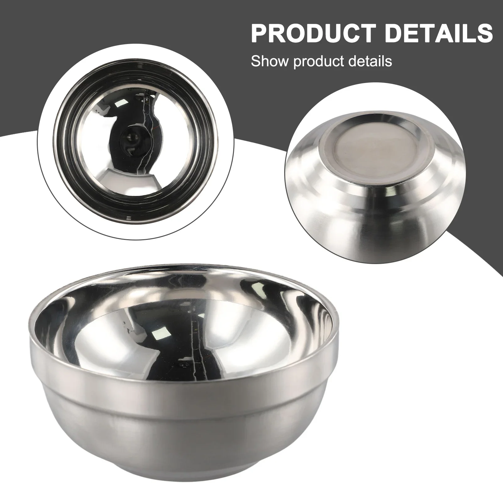 Stainless Steel Bowls with Double Layer Insulation Perfect for Serving Rice Dipping Sauce Salad and More at Family Meals