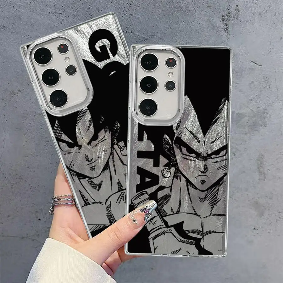 حافظة لهاتف سامسونج جالاكسي S24Ultra S20 FE S22 Plus S21 S23 S21 + S20 FE S25 Ultra Black Soft Shell Dragon Ball Goku VS Vegeta
