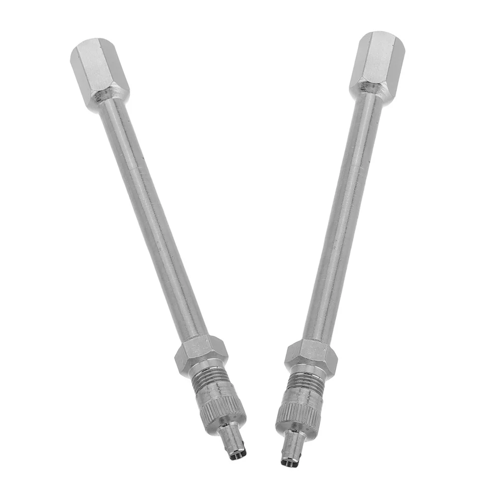

2Pcs Tire Valve Stem Extension Rod 100Mm Metal for Easy Inflation Car Truck Motorcycle Universal Valve Extender Accessory