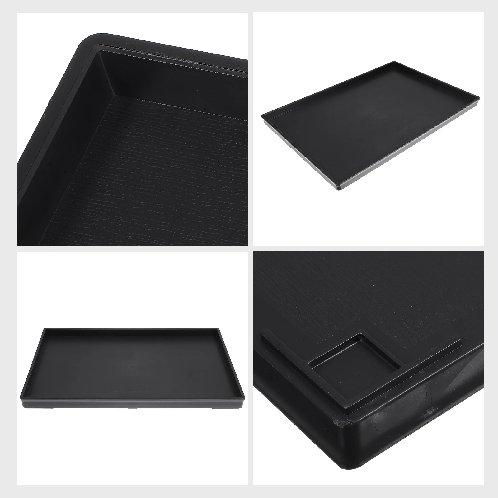 

Stylish Imitation Wood Grain Tableware Tray Melamine Storage Plate Food Serving Snack Tray for Kitchen Home Use Bread