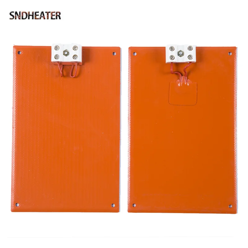 SNDHEATER Flexible Silicone Rubber Heating Mat 220V 50/100/200/300W Electric Heater with Ceramic Plug for Candy Forming Machine