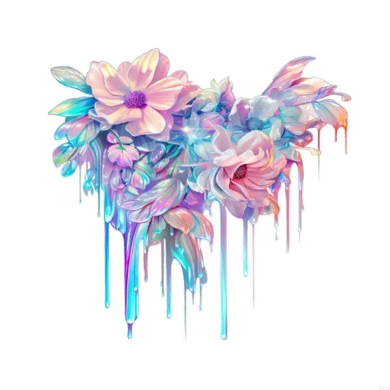 

Colorful Fluid Automotive Decal Fluid Pattern Car Sticker for Vehicle Adds a Touch of Individuality Effortlessly R6FB