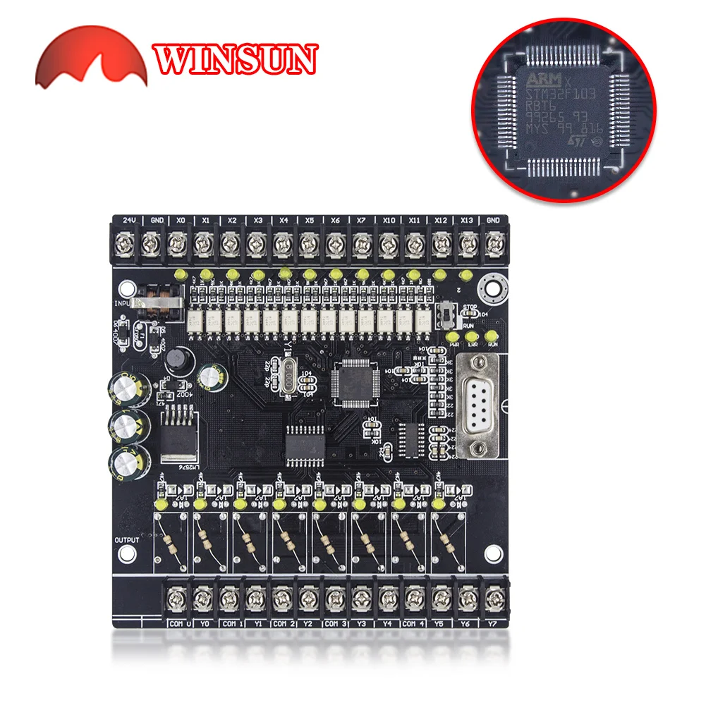 DC24V Power Supply FX1N-20MT -20MR Transistor/Relay board 12 in 8 out High speed count and HMI supported