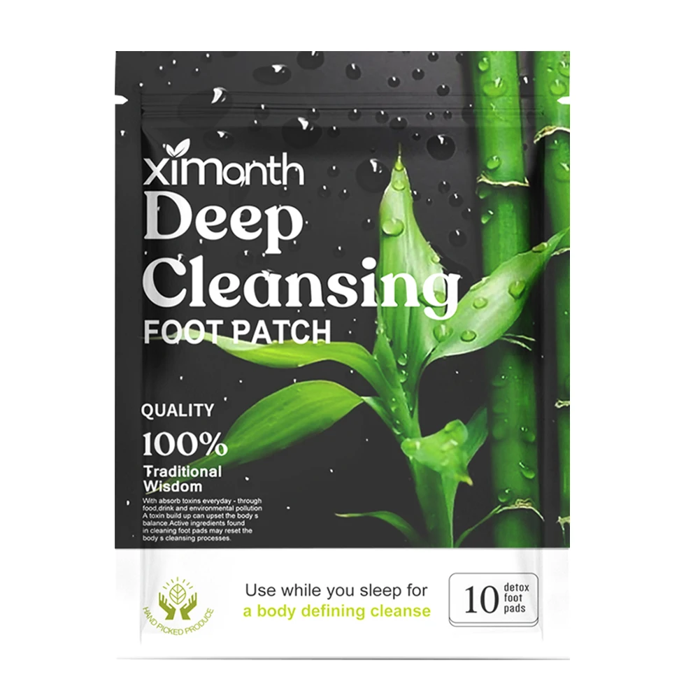 رقع إزالة السموم من القدم لتخفيف التوتر والنوم العميق وتنظيف السموم العشبية الطبيعية