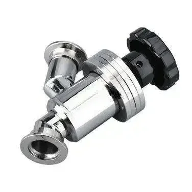 Manual Angle Valve KF 25 Vacuum Water Gas OEM Stainless Steel Double Flange General YM or Custom Logo CN;SHG