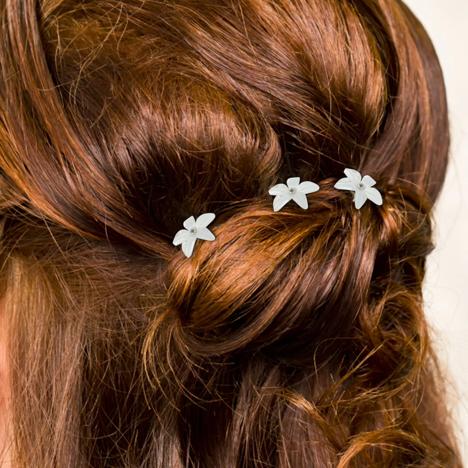

20pcs U shaped Hairpin Clips Bridal Headdress Flower Resin Wedding Accessory Bridesmaid Decor Deluxe Bridal Hair Fork