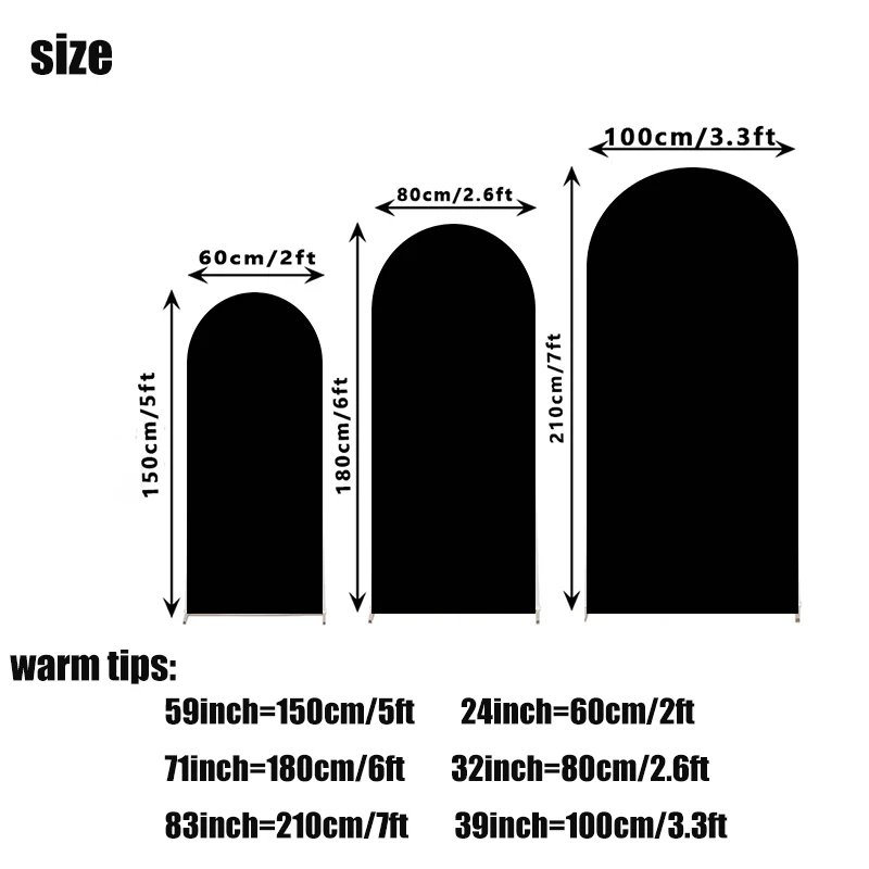 غطاء خلفيات على شكل قوس ذهبي أسود من Mocsicka لتزيين الحفلات على الوجهين، دعائم تصوير لحفلة استقبال المولود الجديد، خلفيات عيد ميلاد سعيد #6