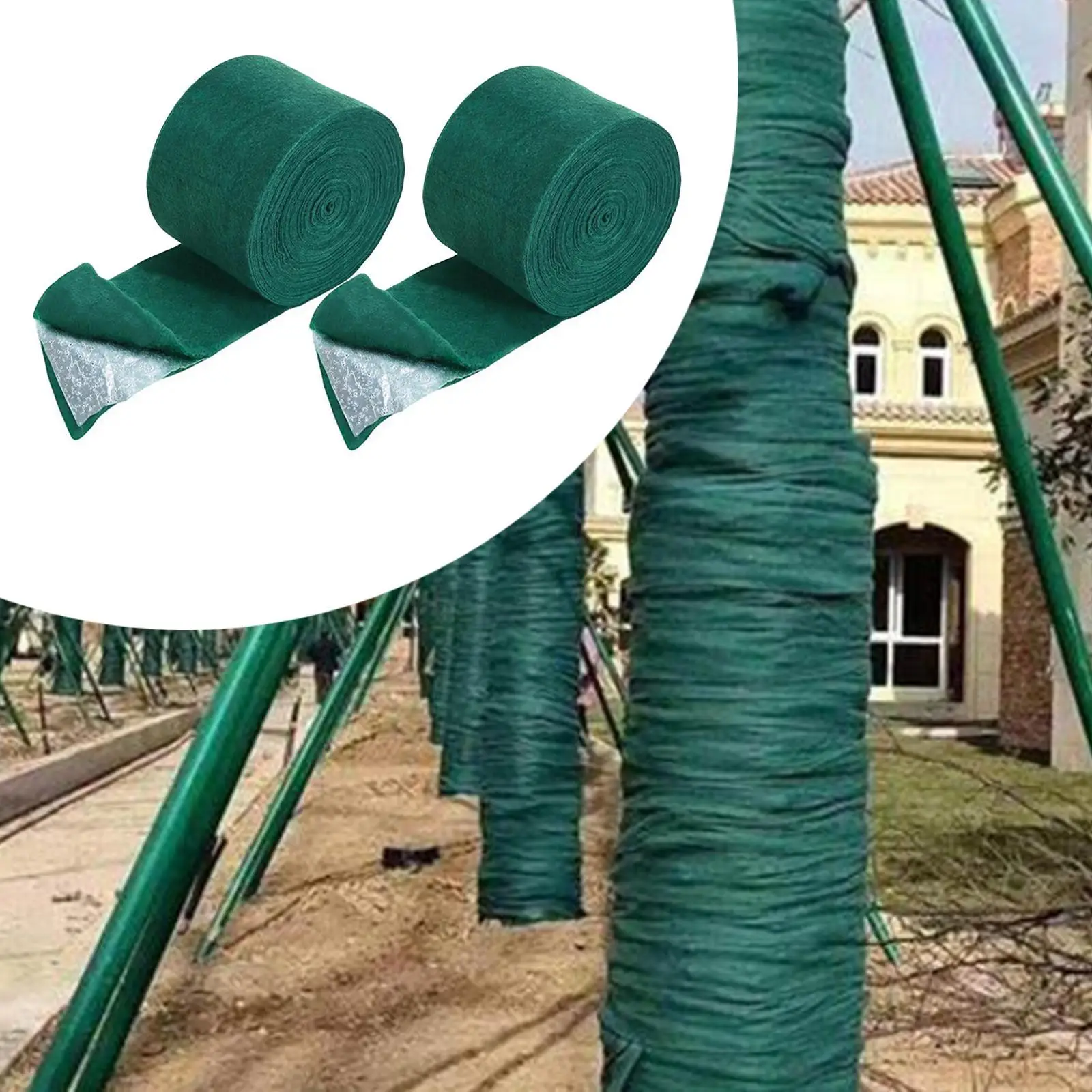 2x Tree Protector Wrap Shrub Plants Frost Cloth Keep Warm Winter Proof 20Meter Anti Freeze Bandage Plant Frost Protection Cover